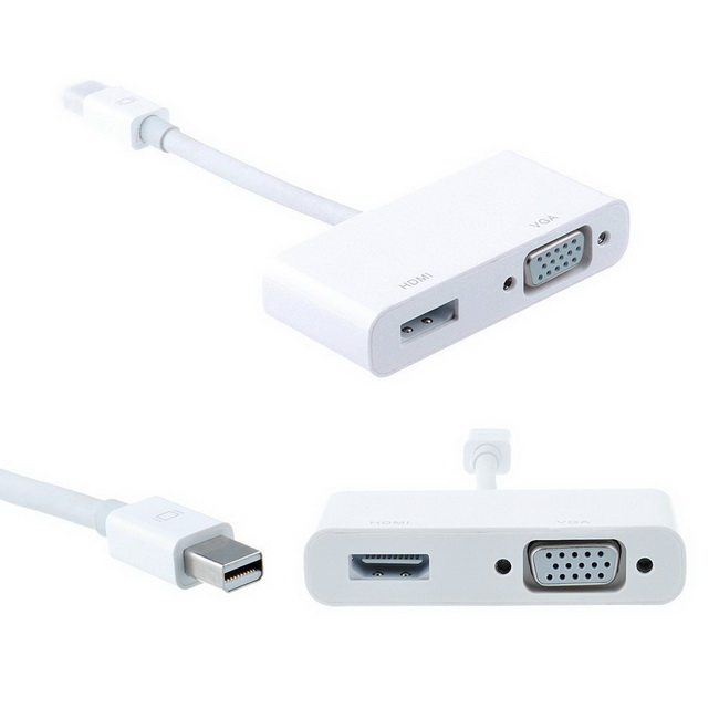 Cáp Thunderbolt - Mini Displayport to HDMI + VGA LSHV01