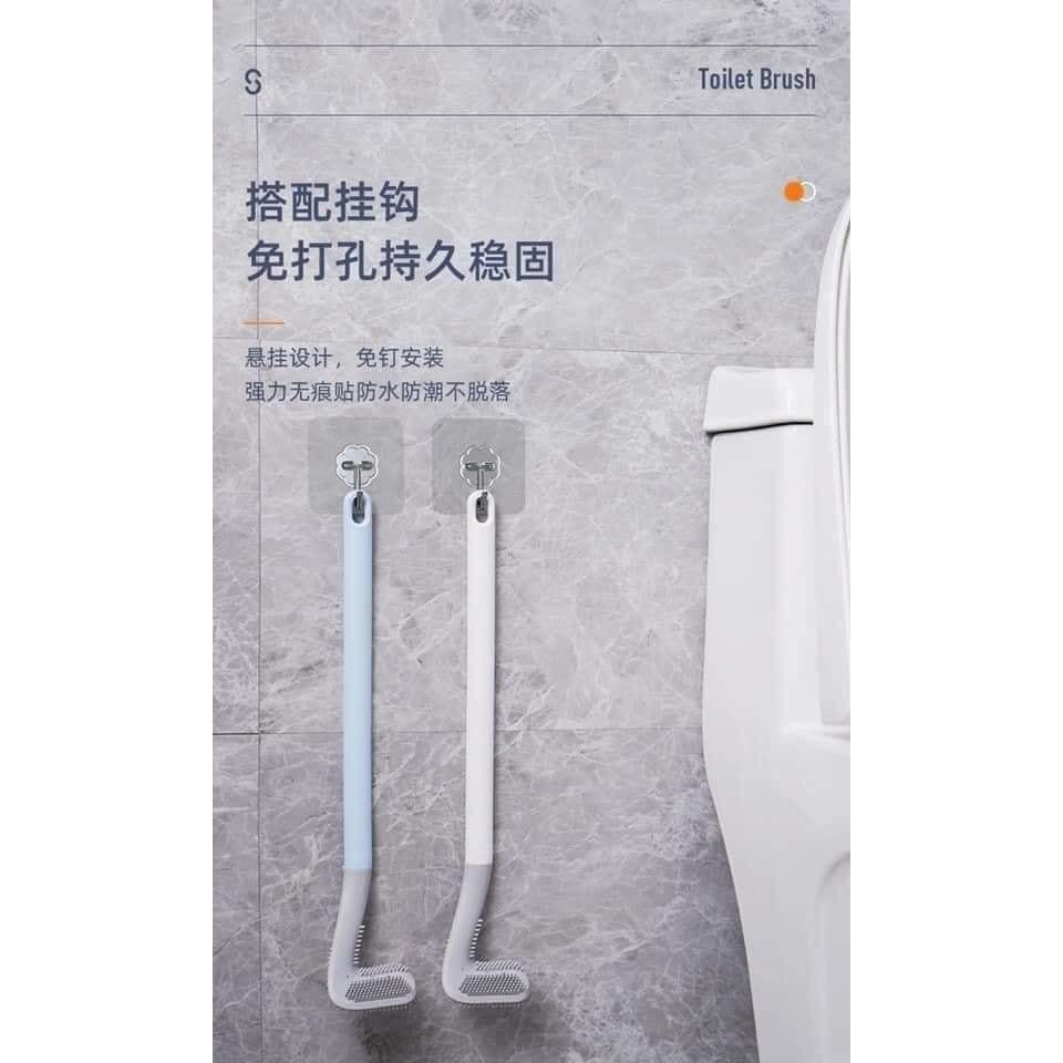 Sale !!! Chổi Cọ Toilet Silicon Dạng Chữ L Mẫu Mới  Shop Phúc Yến