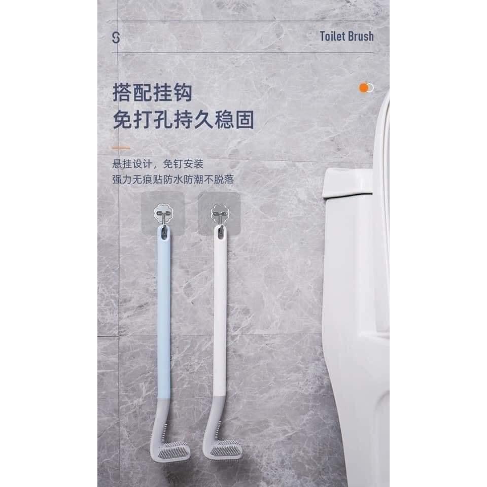 Sale !!! Chổi Cọ Toilet Silicon Dạng Chữ L Mẫu Mới (SP001780 ) Shop Phúc Yến