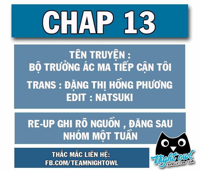 bộ trưởng ác ma tiếp cận tôi chapter 13 1