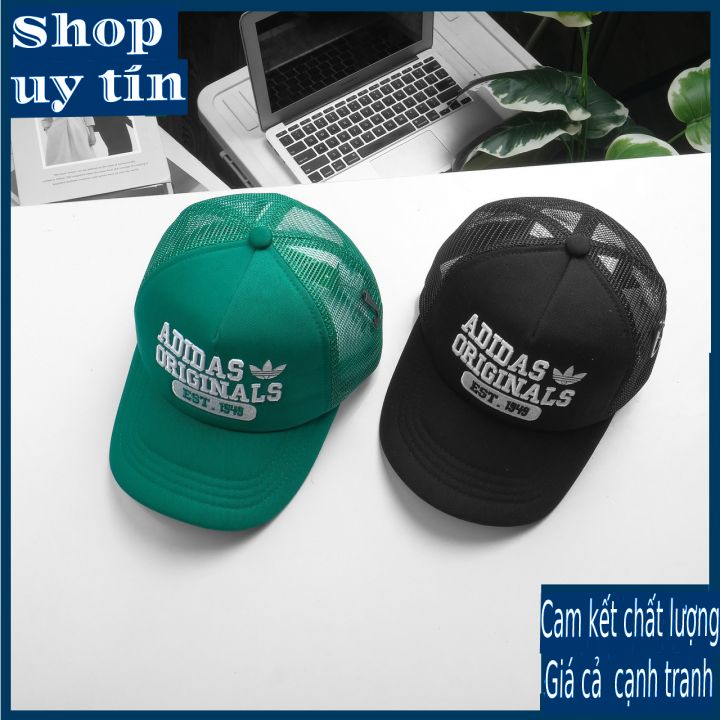 Freeship - MŨ/NÓN KẾT LƯỠI TRAI A.D.D 1949 LOGO THÊU PHỐI LƯỚI THỜI TRANG NAM NỮ CAO CẤP - màu đen/ xanh