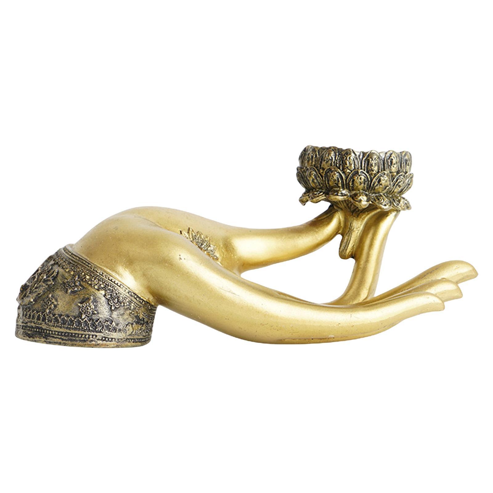 Buddha Candle Holder Retro for Restaurant Decoration Meditation Relax Gift