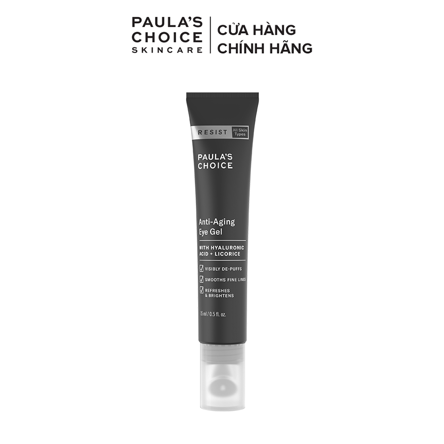 Kem mắt chống lão hóa, giảm thâm kèm đầu Massage Paula's Choice Resist Anti-Aging Eye Gel 15ml