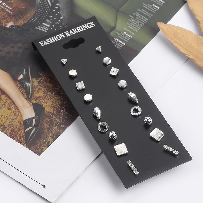 Sét 9 đôi bông tai thời trang symple style BT179