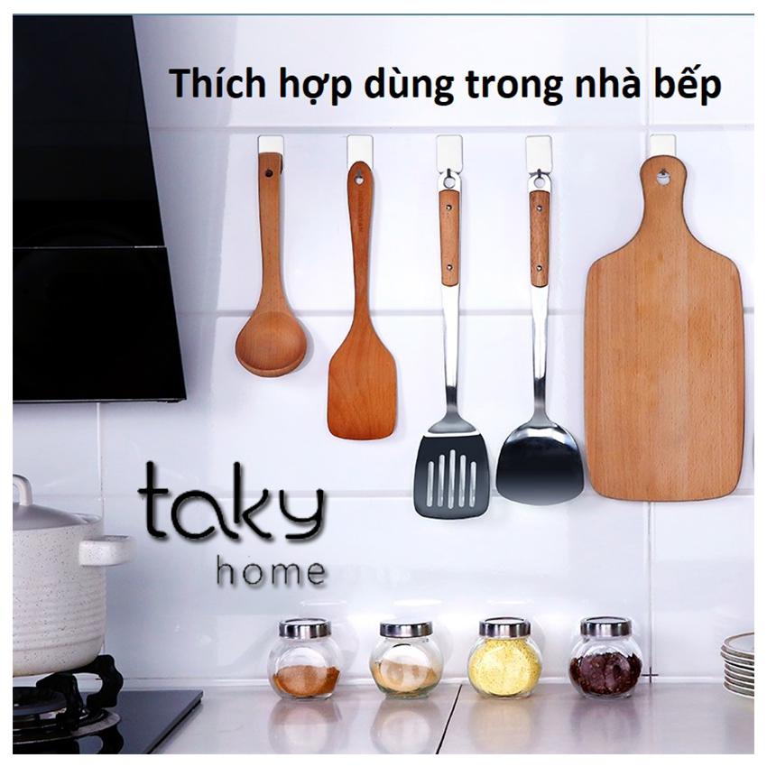 Móc Dính Tường, Móc Inox, Móc Dán Tường Siêu Dính, Móc Giá Rẻ, Treo Đồ Đa Năng, Tiện Dụng Gia Đình, TakyHome 2001