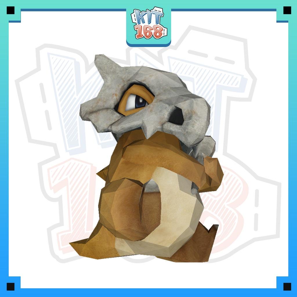 Mô hình giấy Pokemon Cubone - In mực thường - Giấy thuốc A4 130gsm