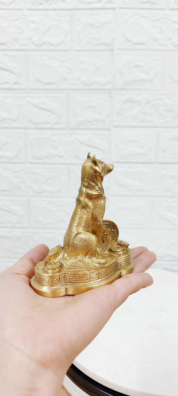 Tượng Chó Phong Thủy Bằng Đồng
