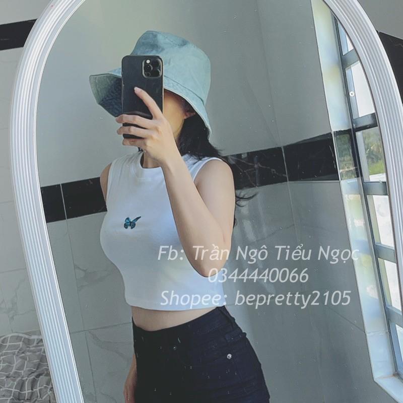 Áo croptop sát nách basic