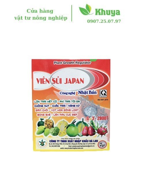 Phân bón VIÊN SỦI JAPAN 7gr Công Nghệ Nhật Bản