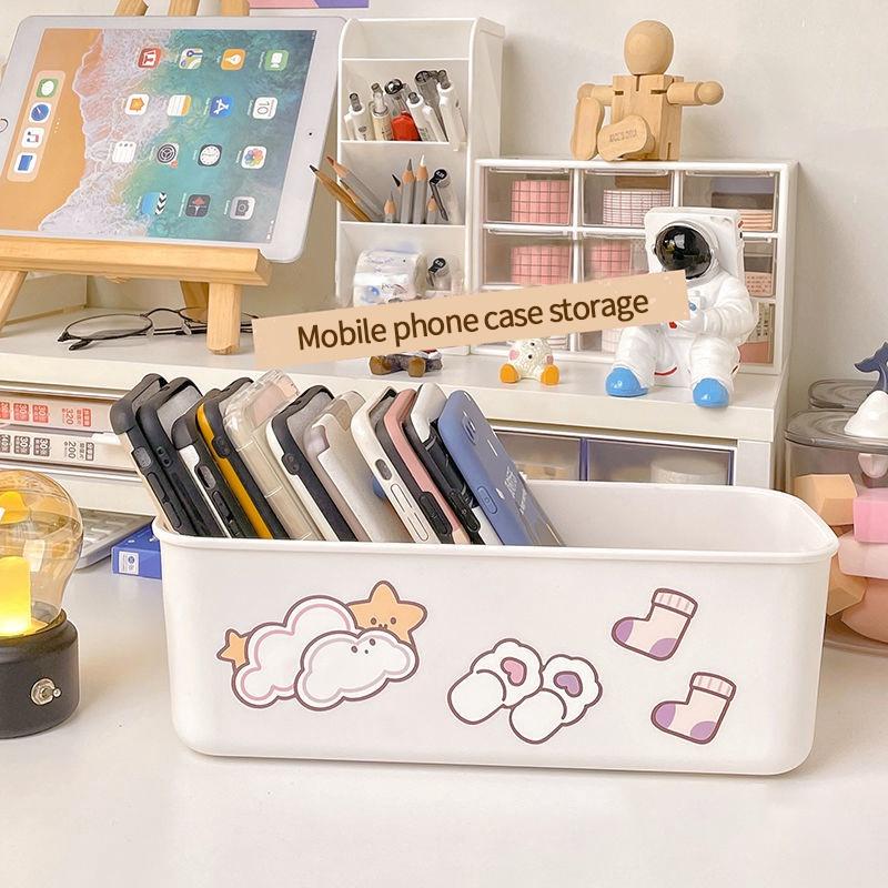 Desktop Storage Box Phone Case Storage School Office Sundries Storage Basket