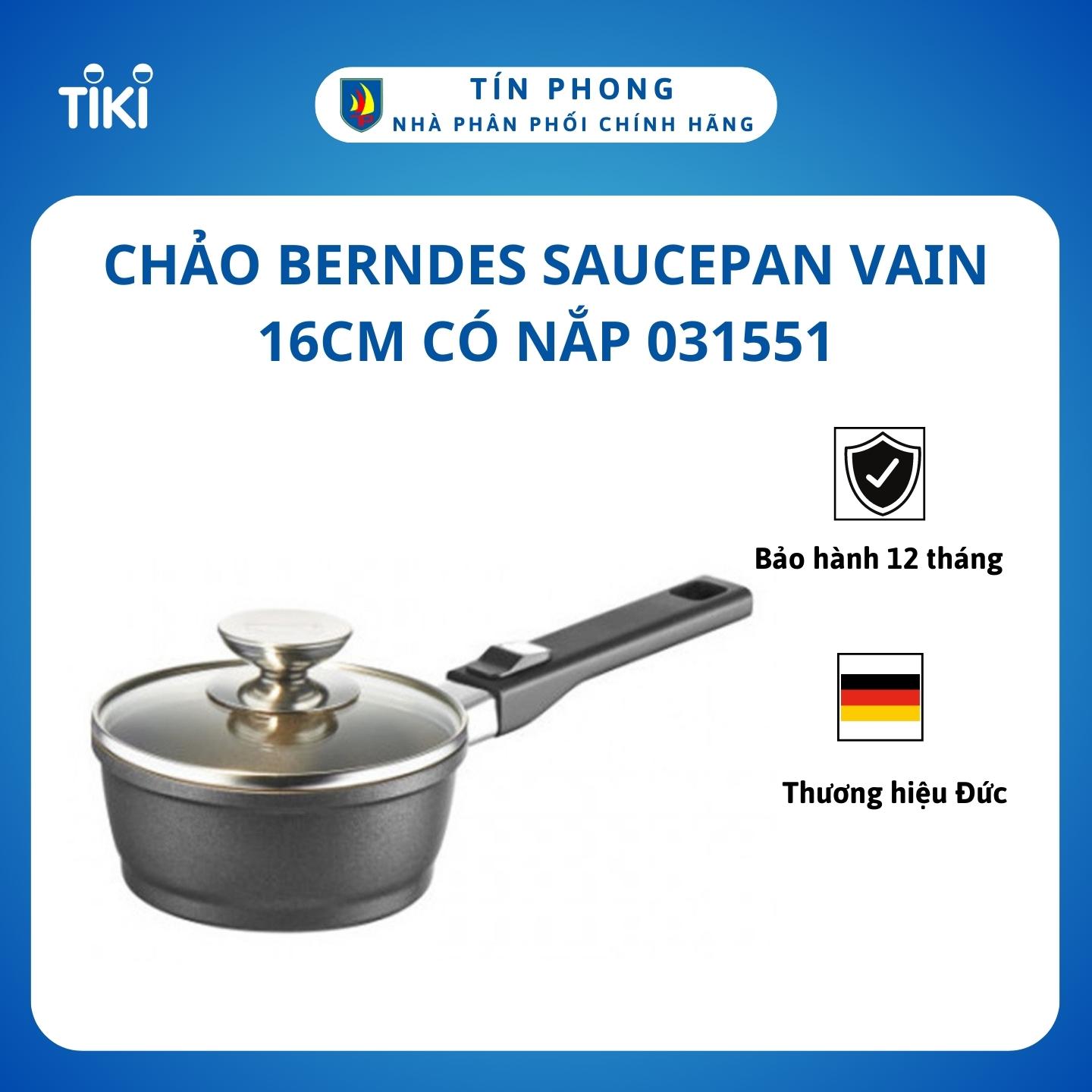 Chảo Berndes Saucepan VAIN 16cm có nắp 031551