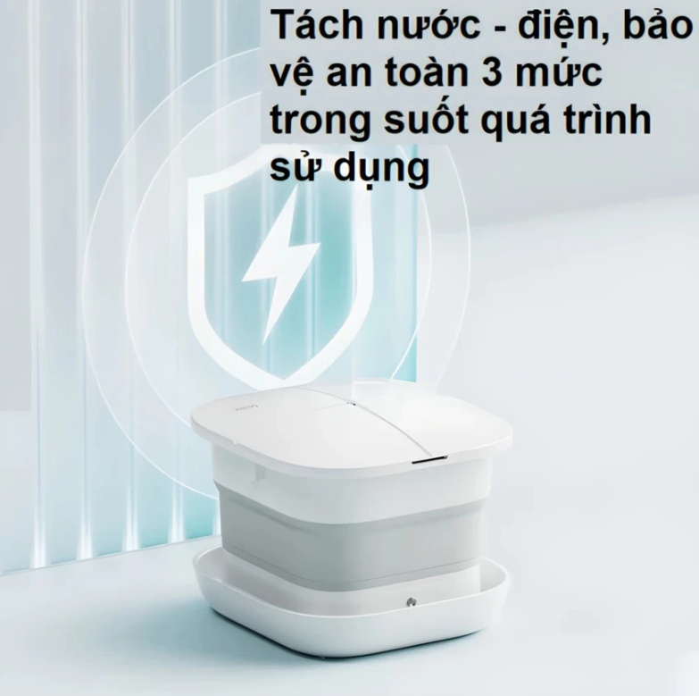 Bồn Ngâm Chân Massage Philips PPM6502 - Massage Thủy Lực - 3 Mức Nhiệt - Hàng chính hãng