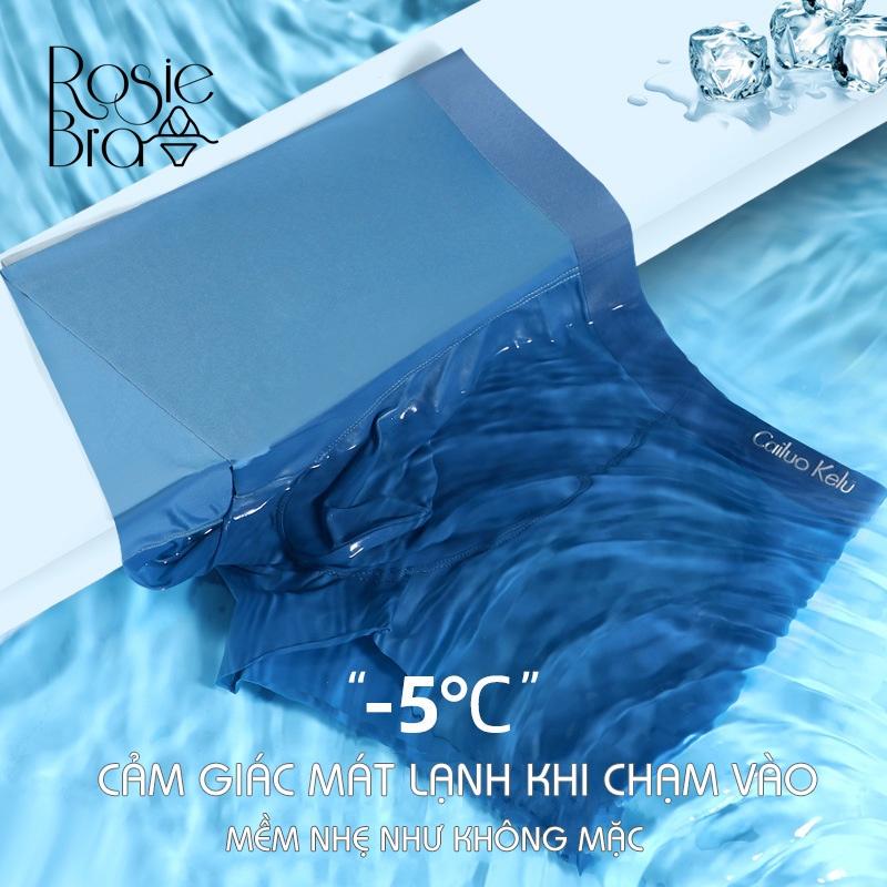 Sịp Đùi- Quần Lót Nam Boxer Băng Lụa Giảm Nhiệt Siêu Mỏng Mát K129