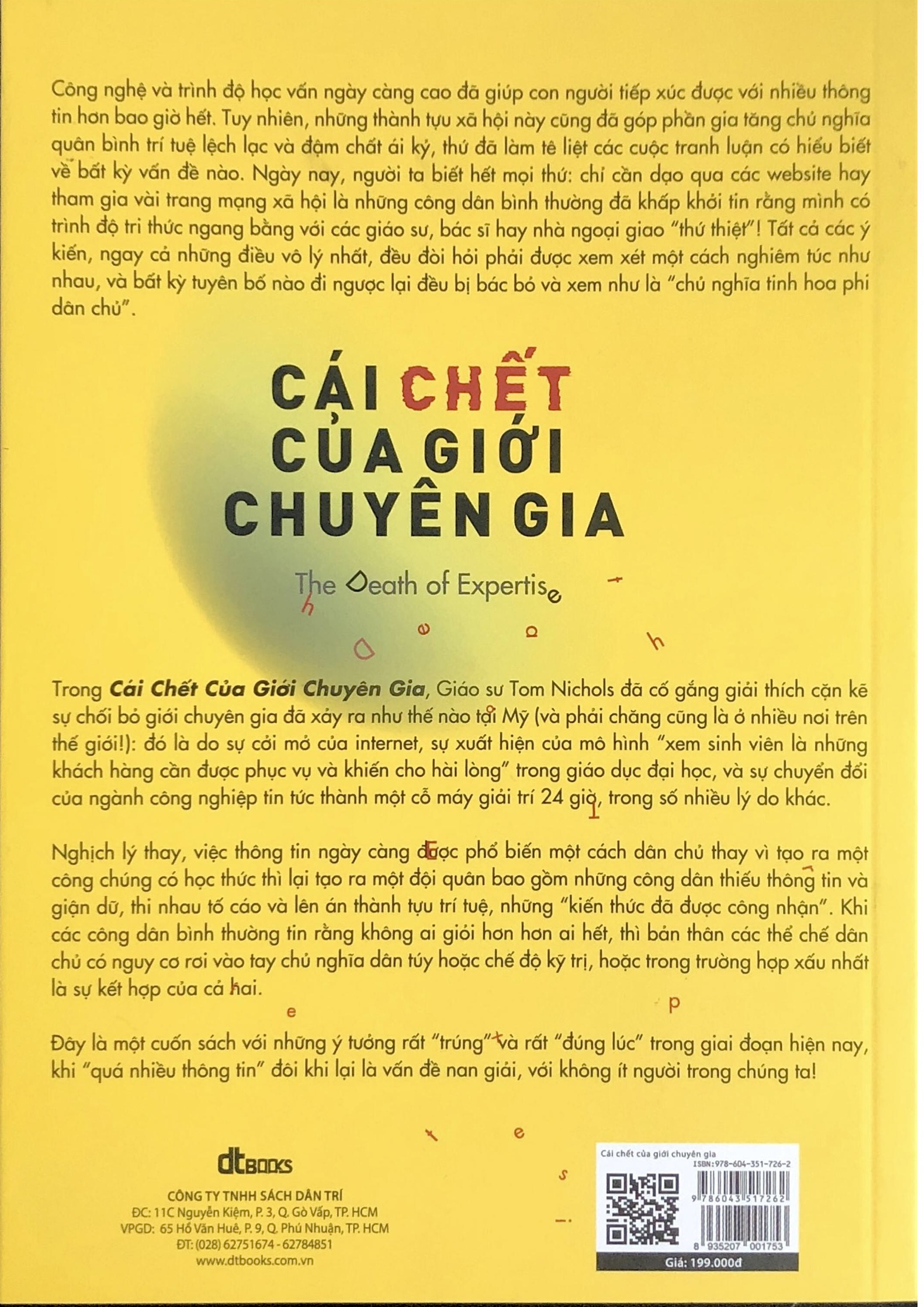 Cái chết của giới chuyên gia