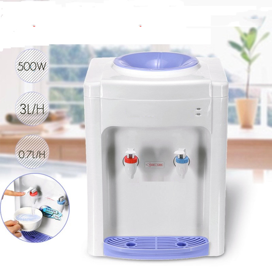 Cây Máy nước nóng lạnh văn phòng để bàn mini Huastar làm nóng lạnh cực nhanh, tiết kiệm điện, có rơ re tự ngắt chống giật - Hàng chính hãng