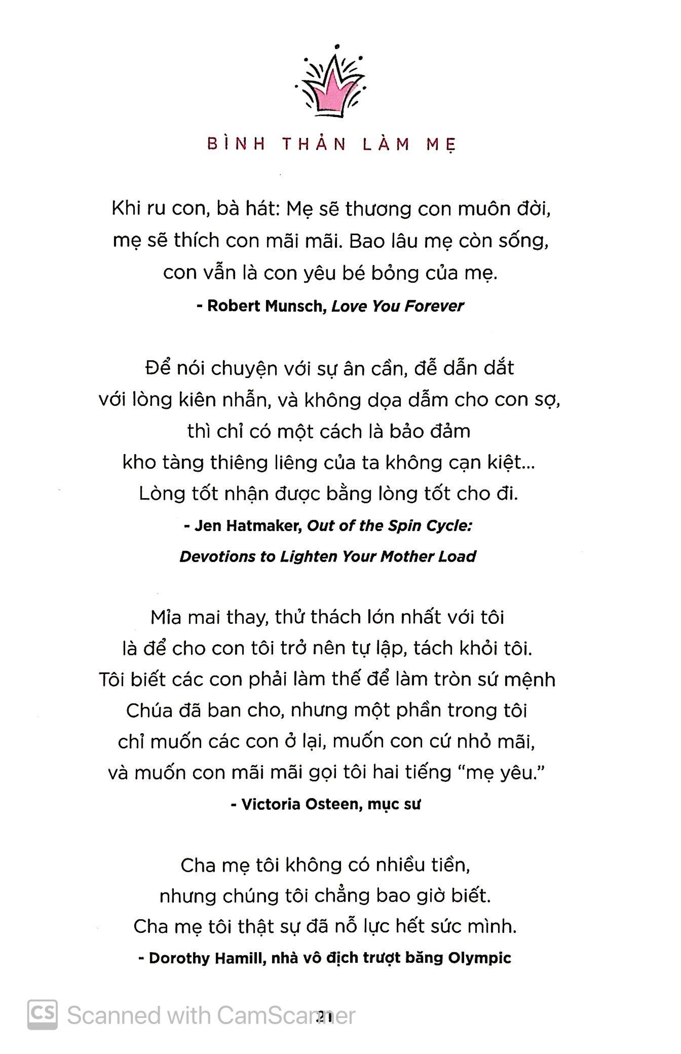 Bình Thản Làm Mẹ