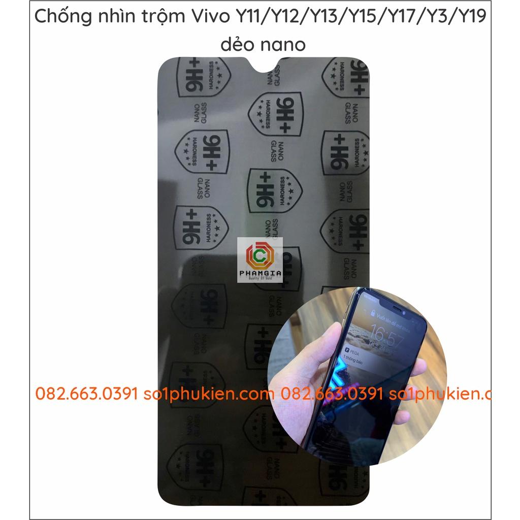 Dán cường lực chống nhìn trộm cho Vivo Y11 / Y12 / Y13 / Y15 / Y17 / Y3 / Y19 dẻo nano