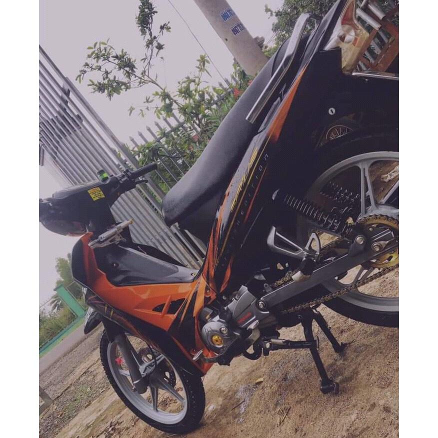 Tem sirius 110 crom đen cam