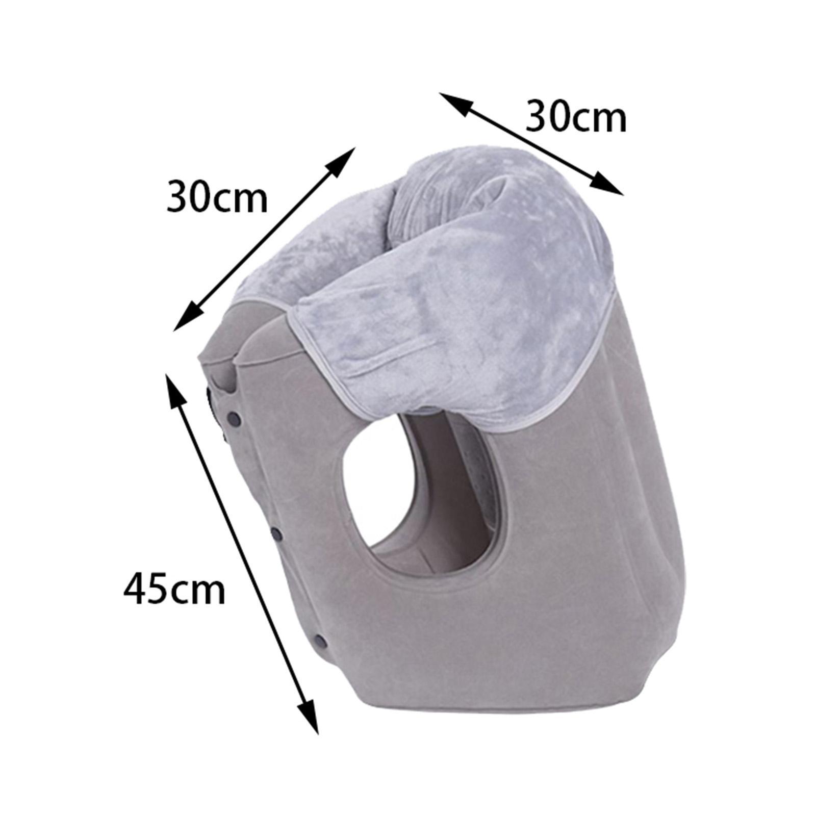 Inflatable Pillow with Drawstring Bag Inflatable Travel Pillow for Bus Train