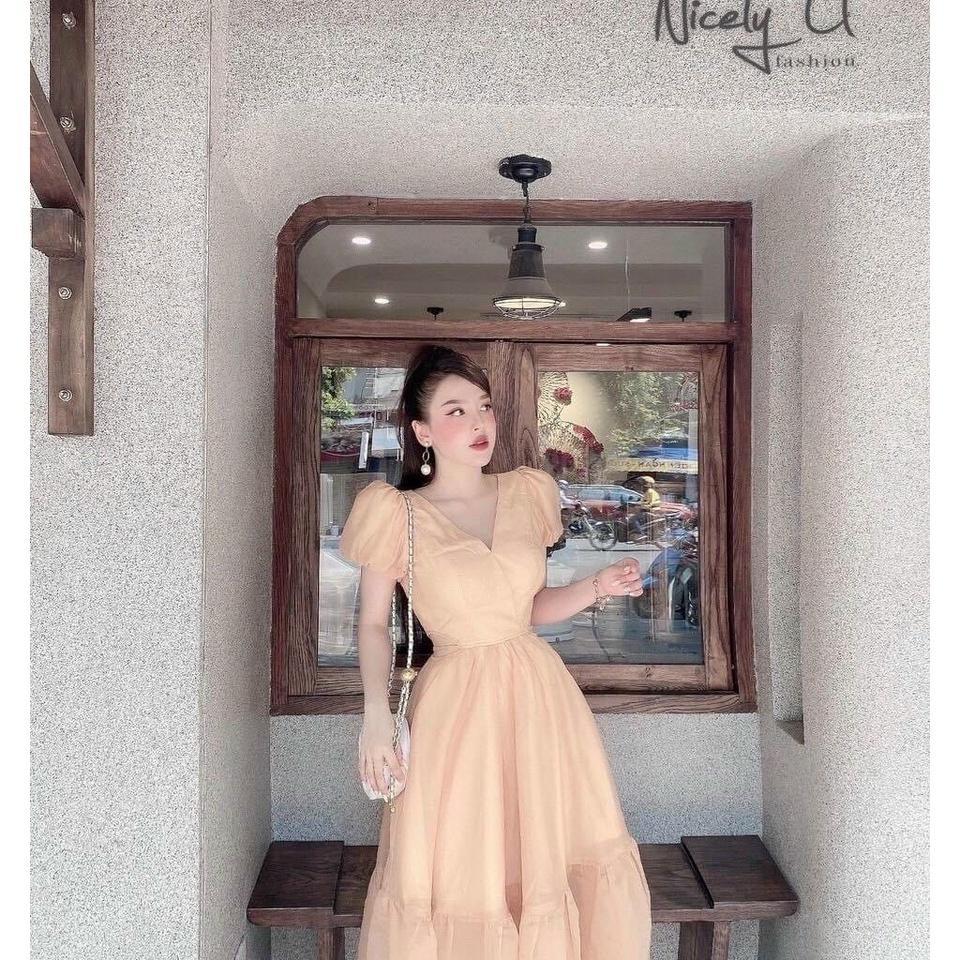 ĐẦM MAXI VOAN HỞ EO XINH XẮN
