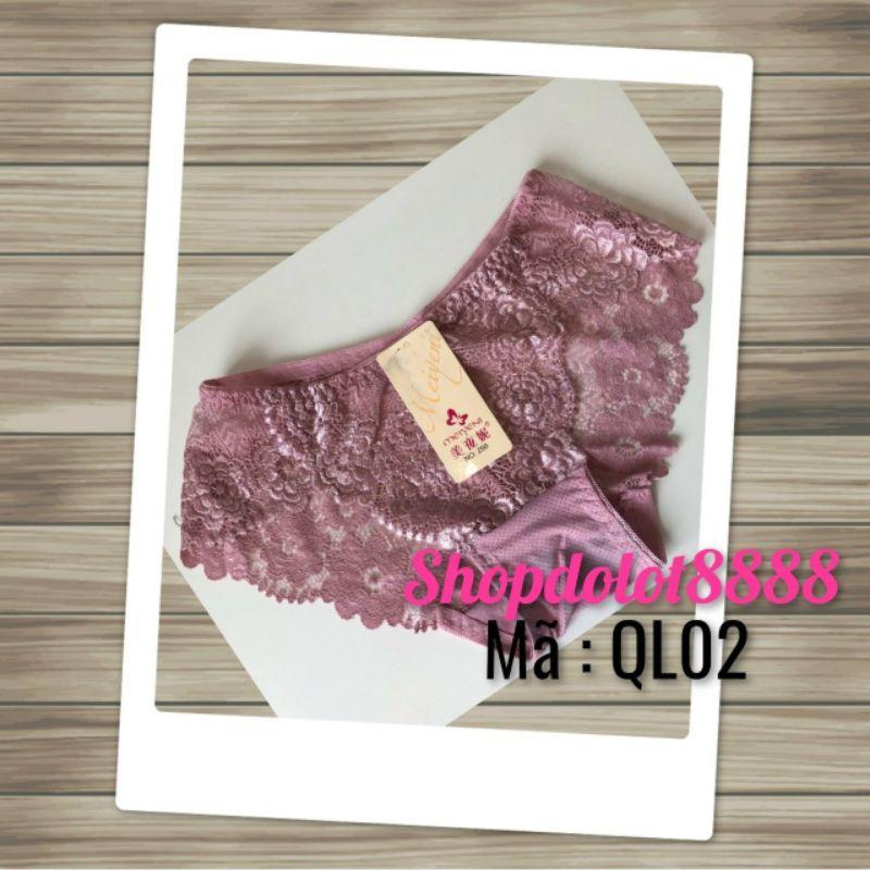 Quần lót ren chất liệu cotton co giãn tốt mã đặt hàng QL02