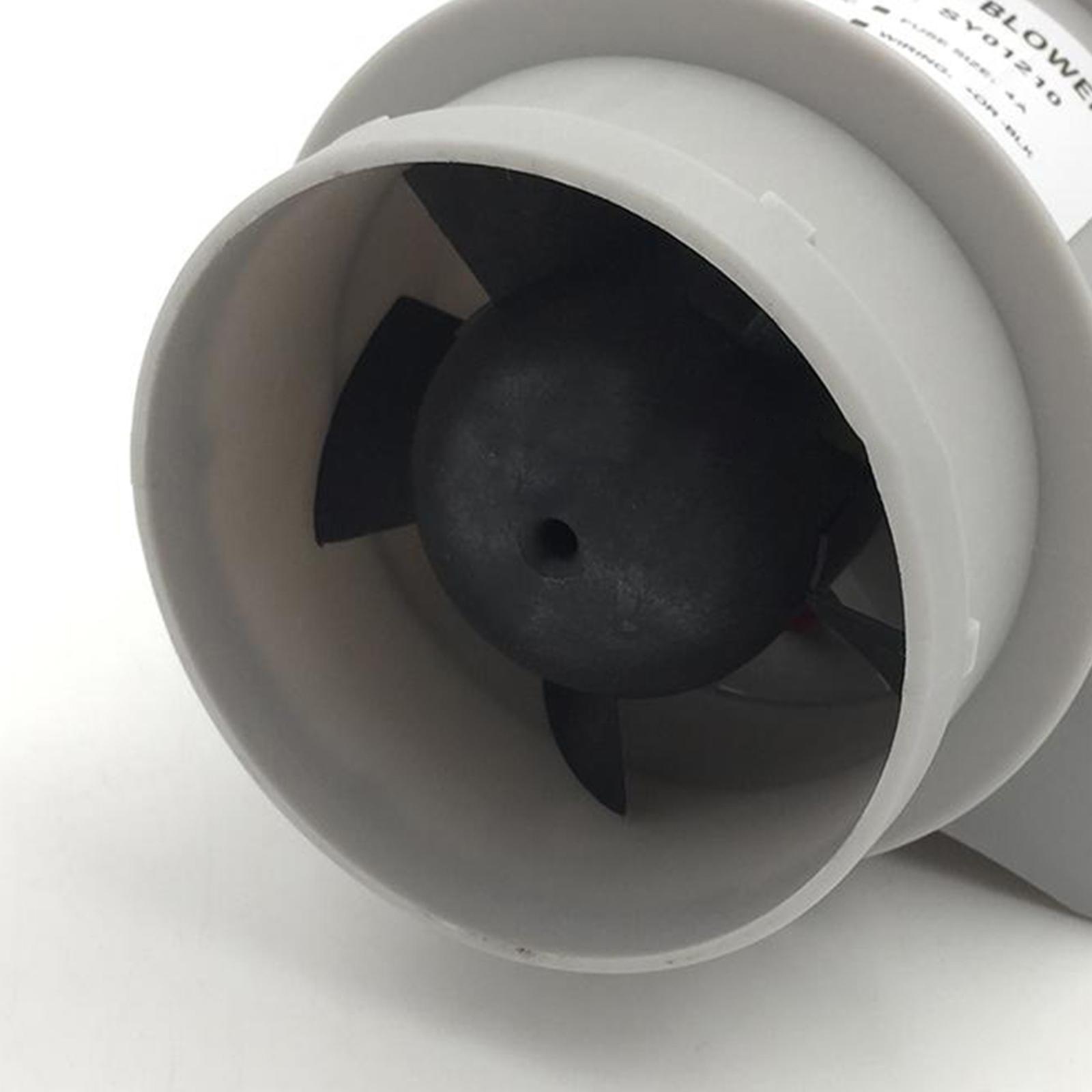 Marine 4" Bilge Blower 12 Water Resistant White Suit Boat