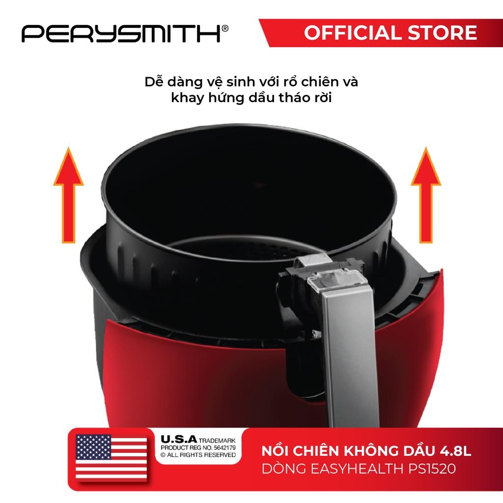 Nồi chiên không dầu cơ 4,8 lít PerySmith PS1520 loại bỏ chất béo có hại - Hàng chính hãng