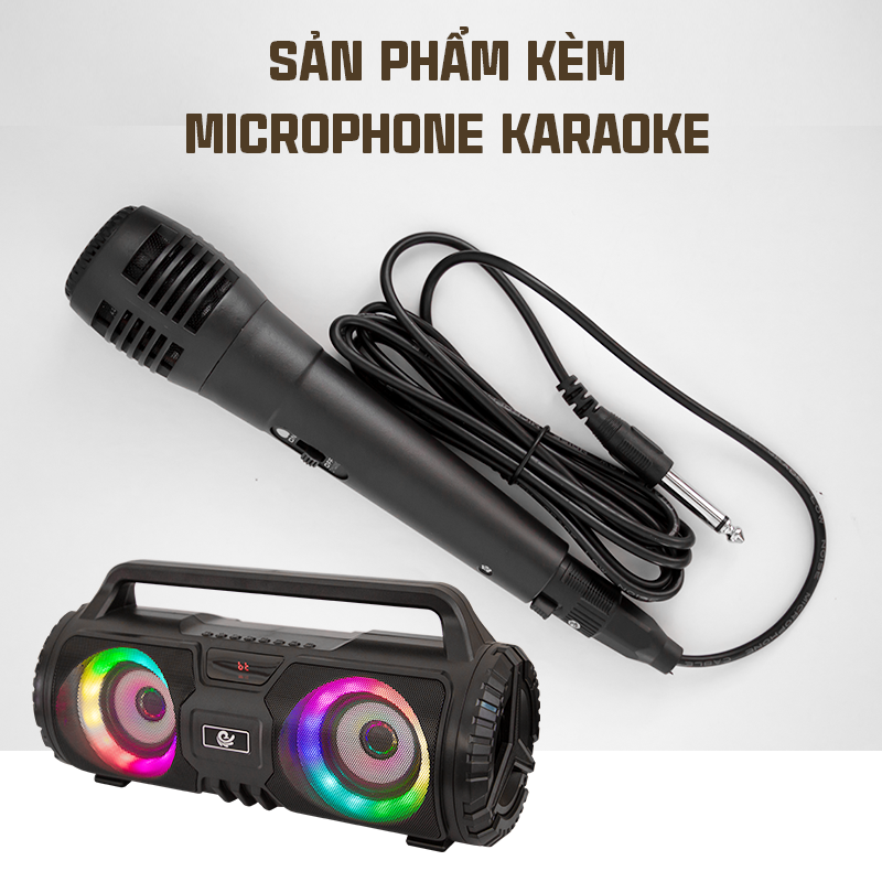 Loa Bluetooth Karaoke Mini Kèm 1 Micro Model VS-888 - Hàng Chính Hãng