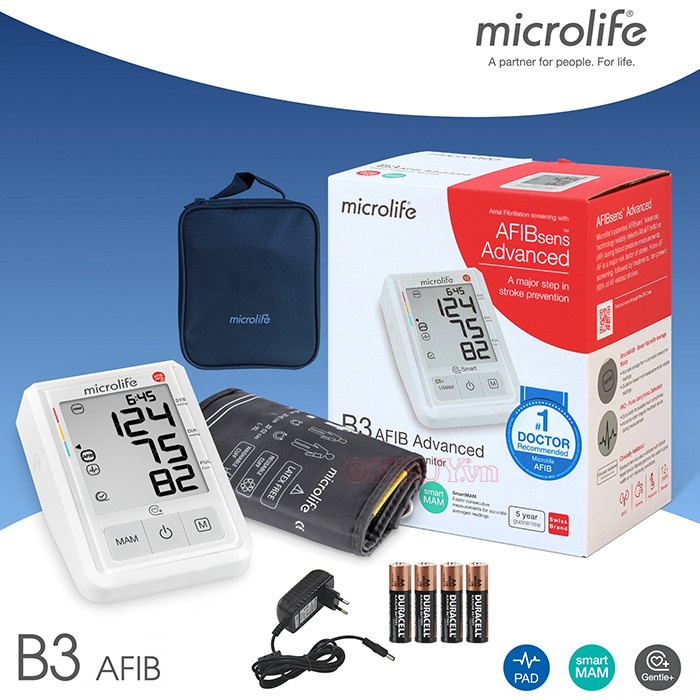 Máy đo huyết áp bắp tay Microlife BP B3 Afib Advance