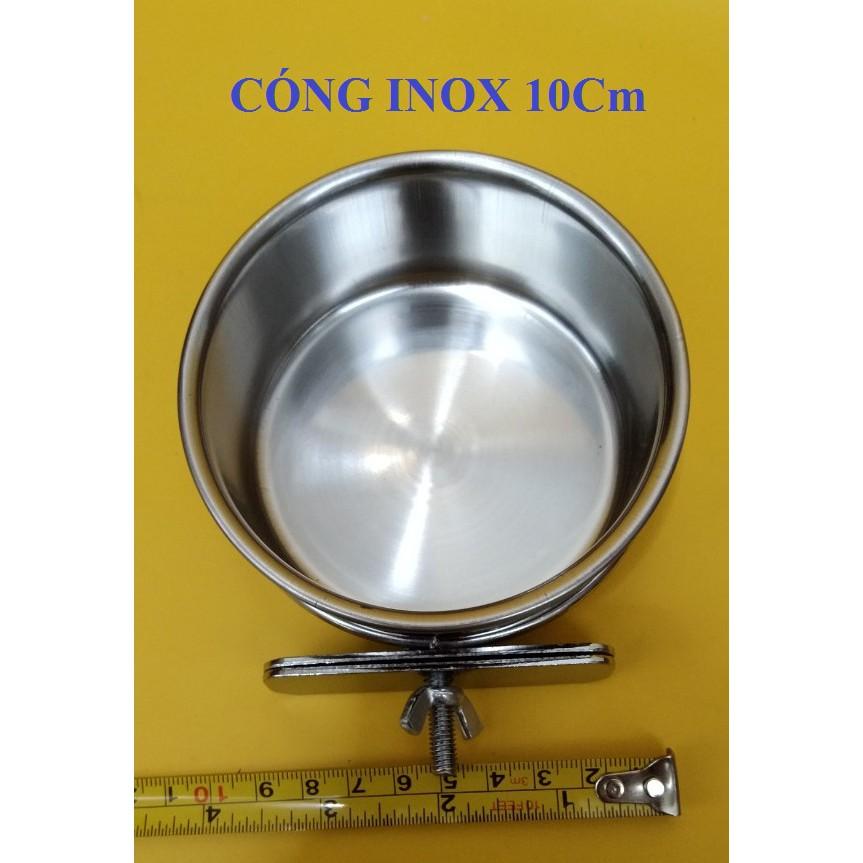 CÓNG INOX CAO CẤP NHẬP KHẨU CHO CÁC DÒNG VẸT NHƯ COCKATEIL, SUN XÍCH, XÁM,LORY,RING,CAIQUE