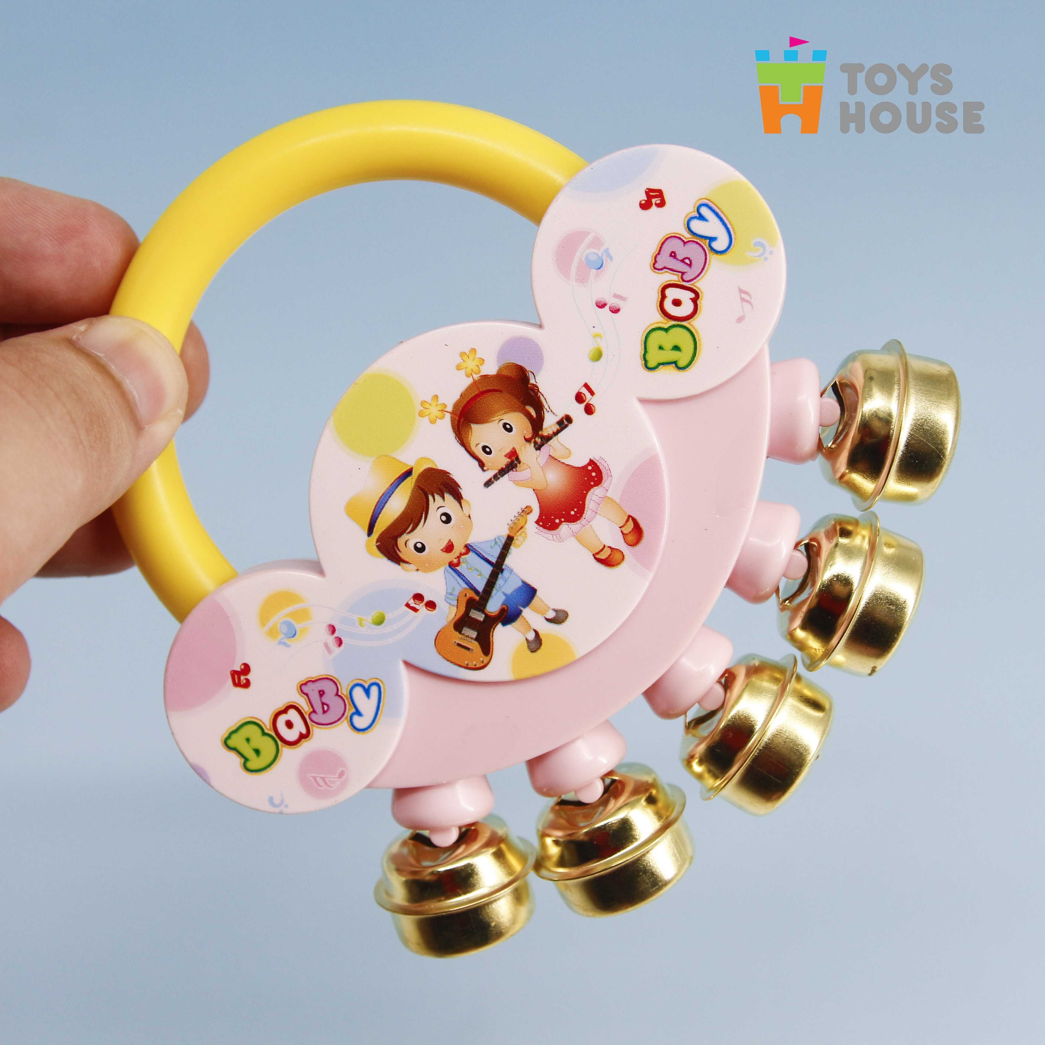 Set đồ chơi Xúc xắc, lục lạc, kèn, trống Toyshouse dành cho bé từ sơ sinh TH1220-733A giúp bé phát triển thính giác