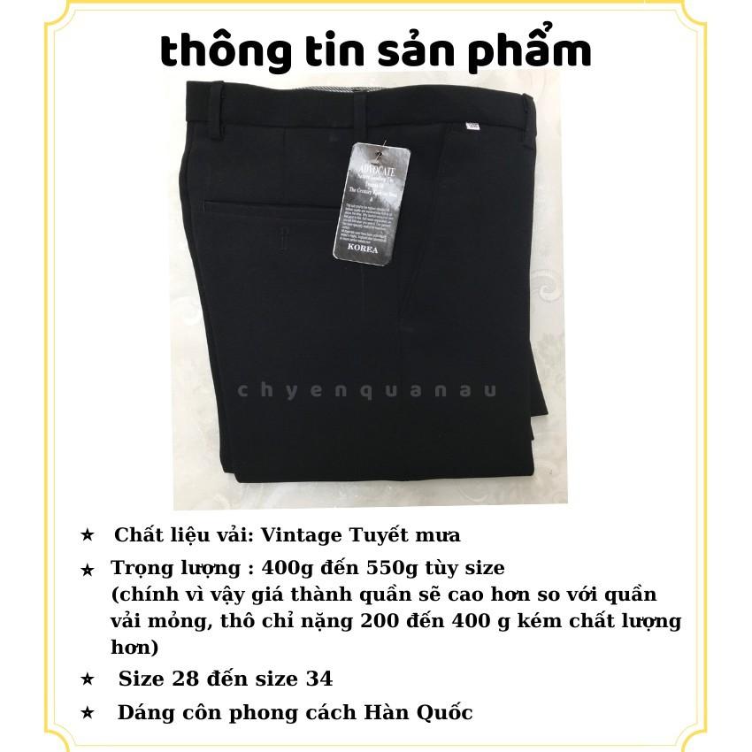 Quần tây âu nam cao cấp chất vải tuyết Hàn co giãn 4 chiều , chuẩn thiết kế hàn quốc, cực tôn dáng, lịch sự, trẻ trung