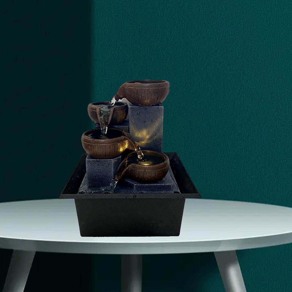 1pc Tabletop Fountain 5-Tier Ornaments Waterfall   Decoration