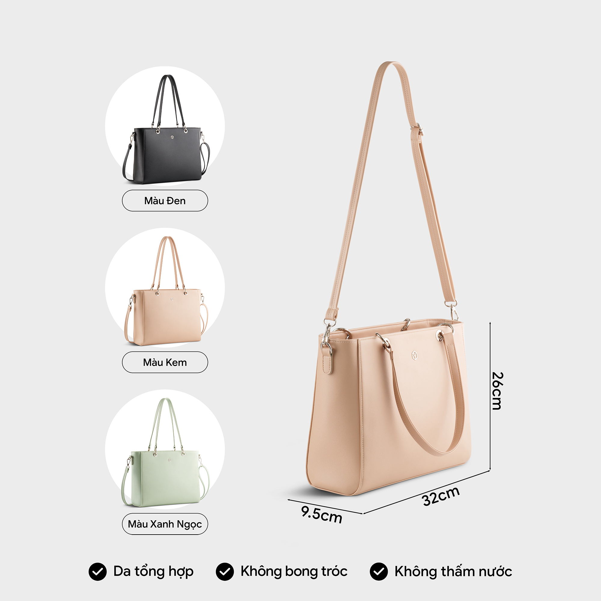 Túi Yuumy ( Thời trang nữ công sở cỡ lớn - Túi xách da Seasand YTX50 )