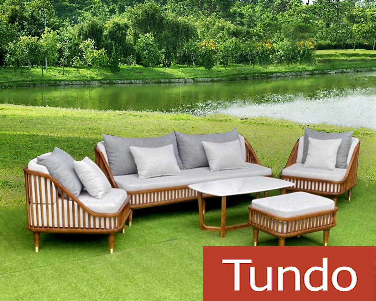 Bộ sofa cao cấp Bắc Âu Tundo Sofa 1m8 ghế đơn kèm đôn và bàn