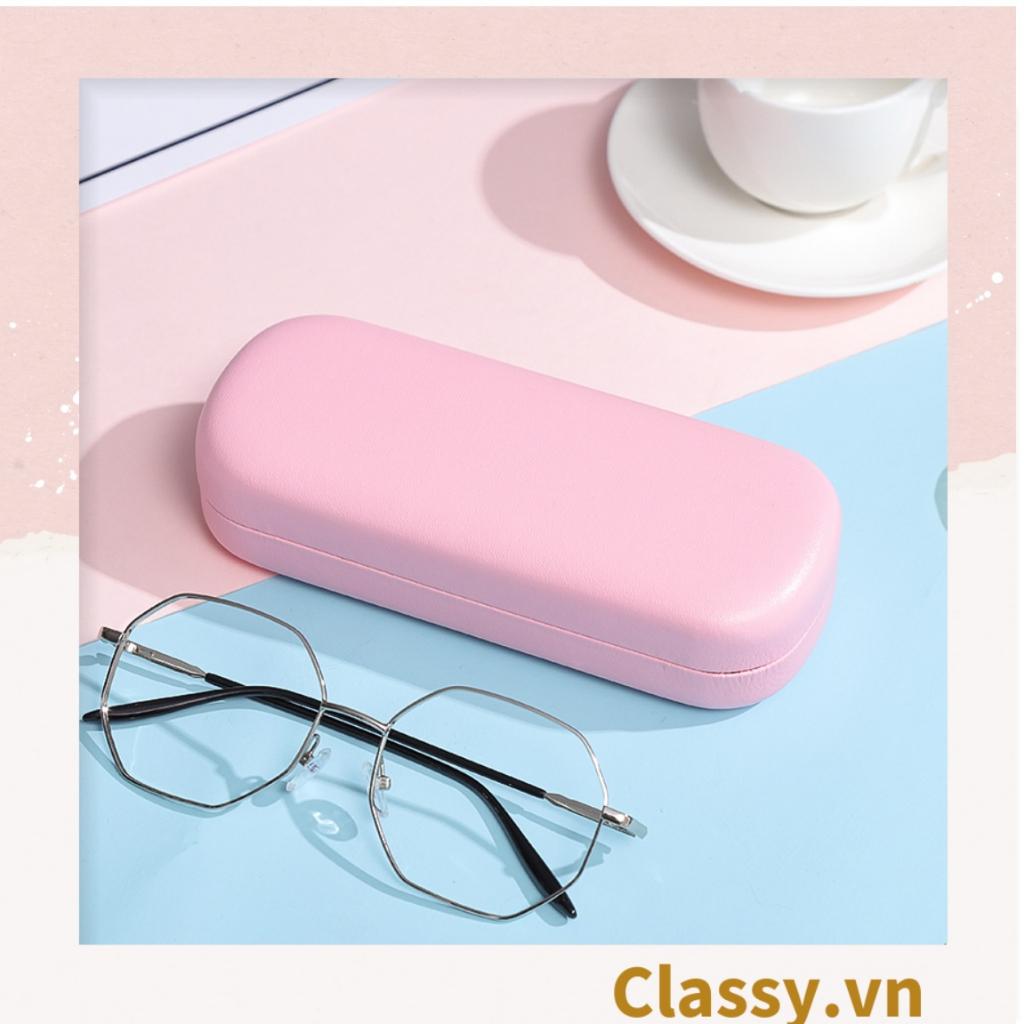 Hộp đựng mắt kính Classy màu trơn, chống sốc, chống trầy xướt PK1263