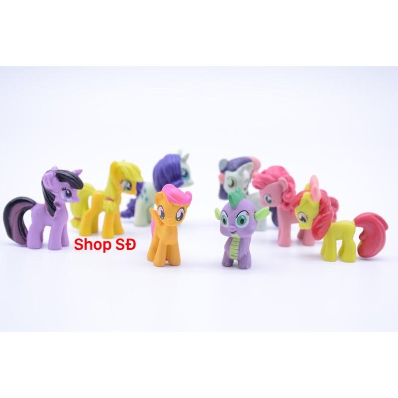 mô hình ngựa pony 12 con (4cm)