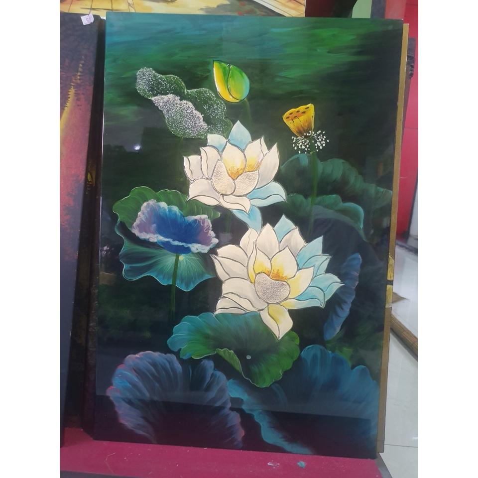 Tranh sơn mài cao cấp Thanh Bình Lê size 40x60 treo tường, trang trí nhà cửa, văn phòng, quà tặng tân gia, tặng dịp Lễ