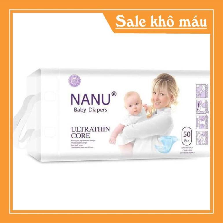 Bỉm/tã dán NANU S/M 50 miếng