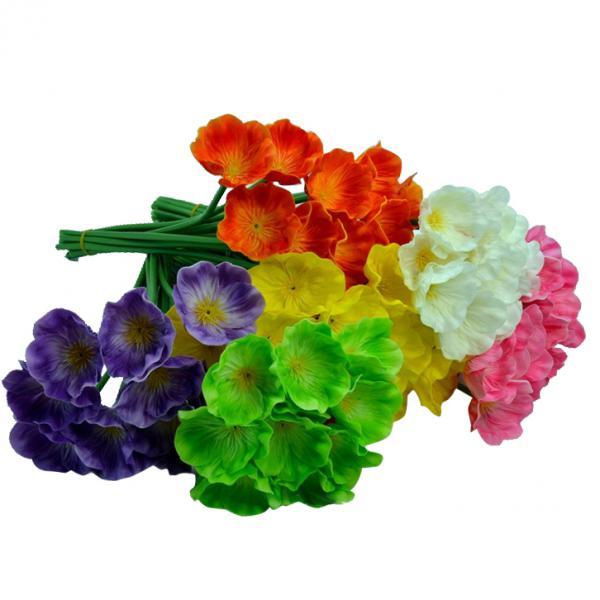 6x Artificial Plant Flower Cherry Blossom Bouquet Home Wedding Decor red