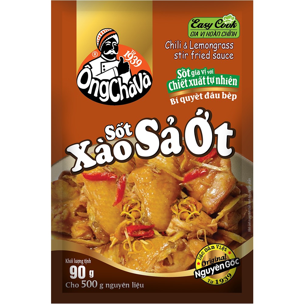 Combo 5 Gói Sốt Xào Sả Ớt Ông Chà Và 90g