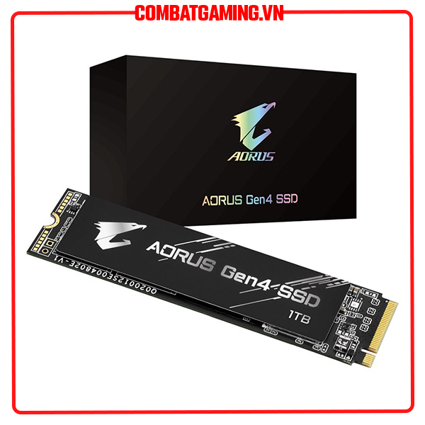 Ổ Cứng Gắn Trong SSD Gigabyte Aorus M.2 NVMe PCIe Gen4 1TB - Hàng Chính Hãng