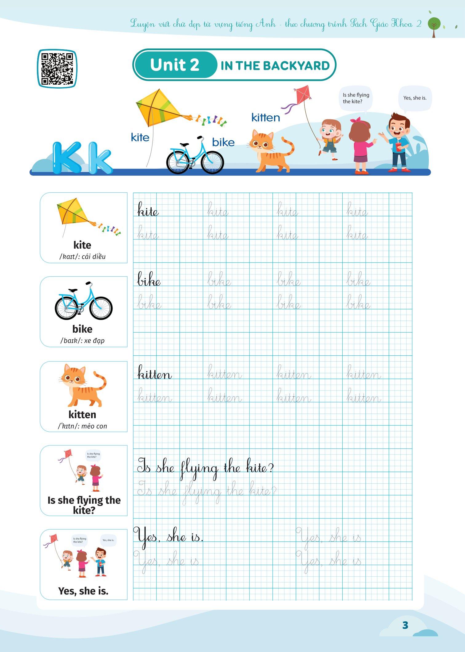 Luyện Viết Chữ Đẹp Từ Vựng Tiếng Anh - Theo Chương Trình Sách Giáo Khoa 2