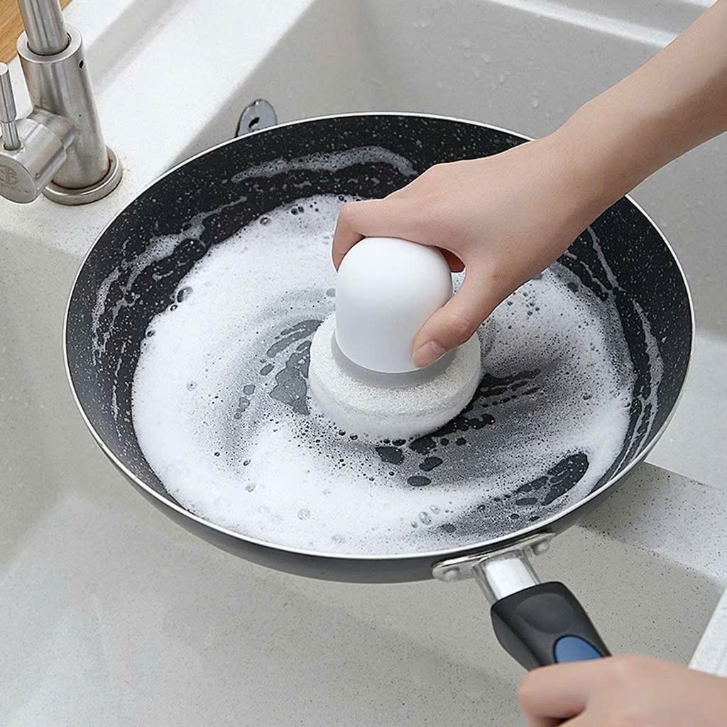Set 2 Miếng Bọt Xốp Rửa Chén Đa Năng Có Tay Cầm - Dễ Dàng Vệ Sinh Bát Đĩa - HÀNG CHÍNH HÃNG MINIIN