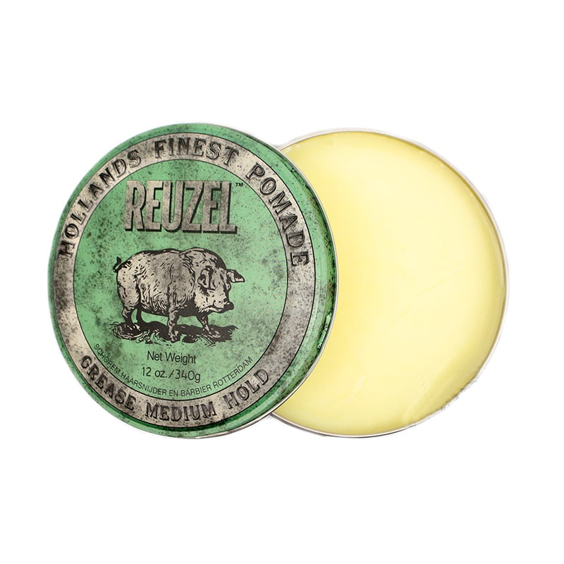 Sáp vuốt tóc Reuzel Green Pomade Grease 340g - Chính hãng