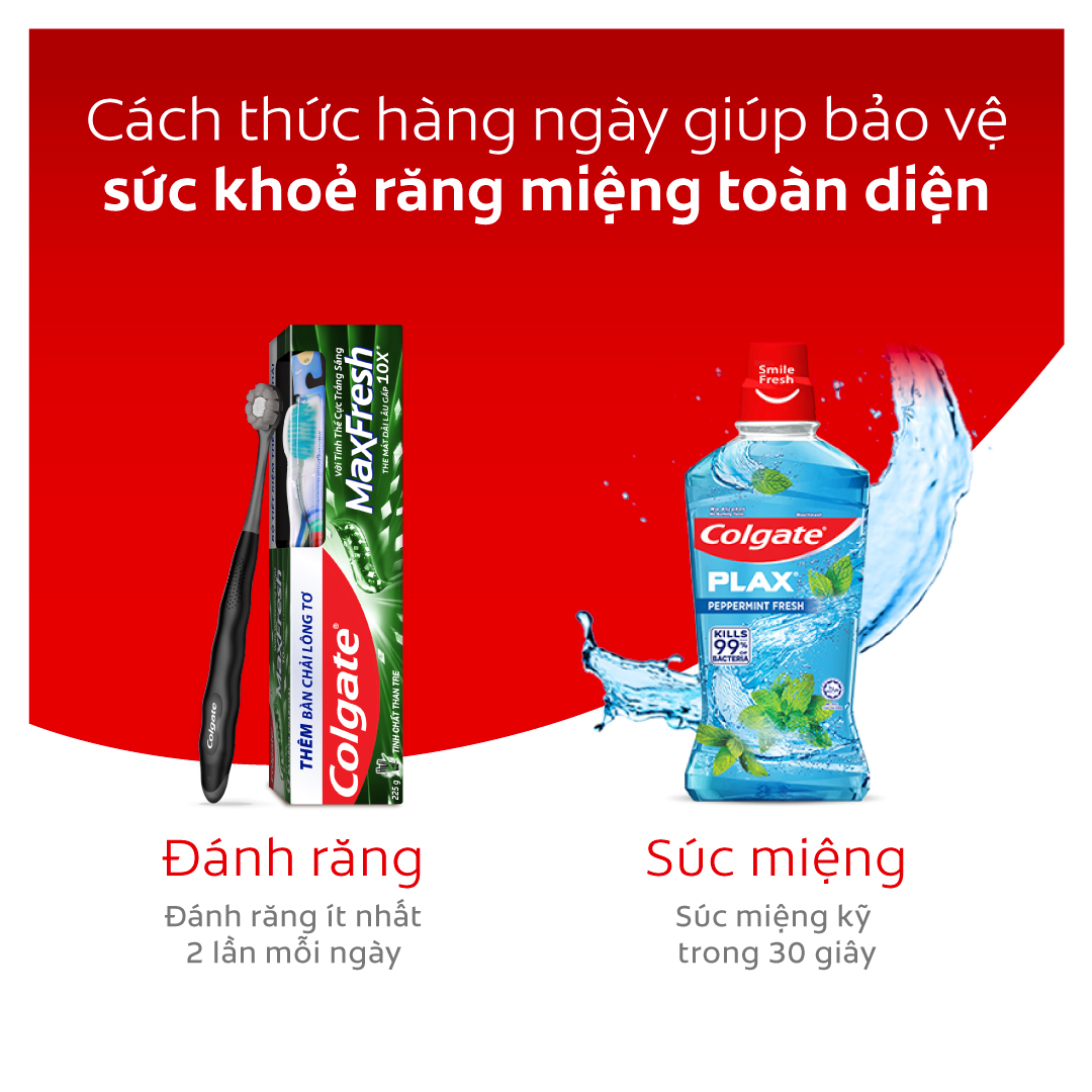 Bộ 4 Kem đánh răng Colgate Maxfresh Bamboo Charcoal 225g kèm bàn chải lông tơ phủ than