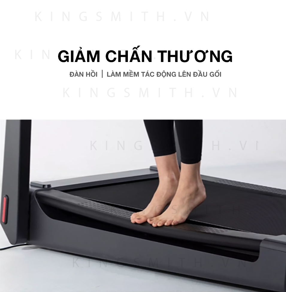 Máy Chạy Bộ Thông Minh Xiaomi KingSmith K20s Cao Cấp Gấp Gọn Linh Hoạt, Tăng Giảm Độ Dốc Gồm 2 Chế Độ Chạy Kết Nối App Công Suất 918 W - Hàng Nhập Khẩu