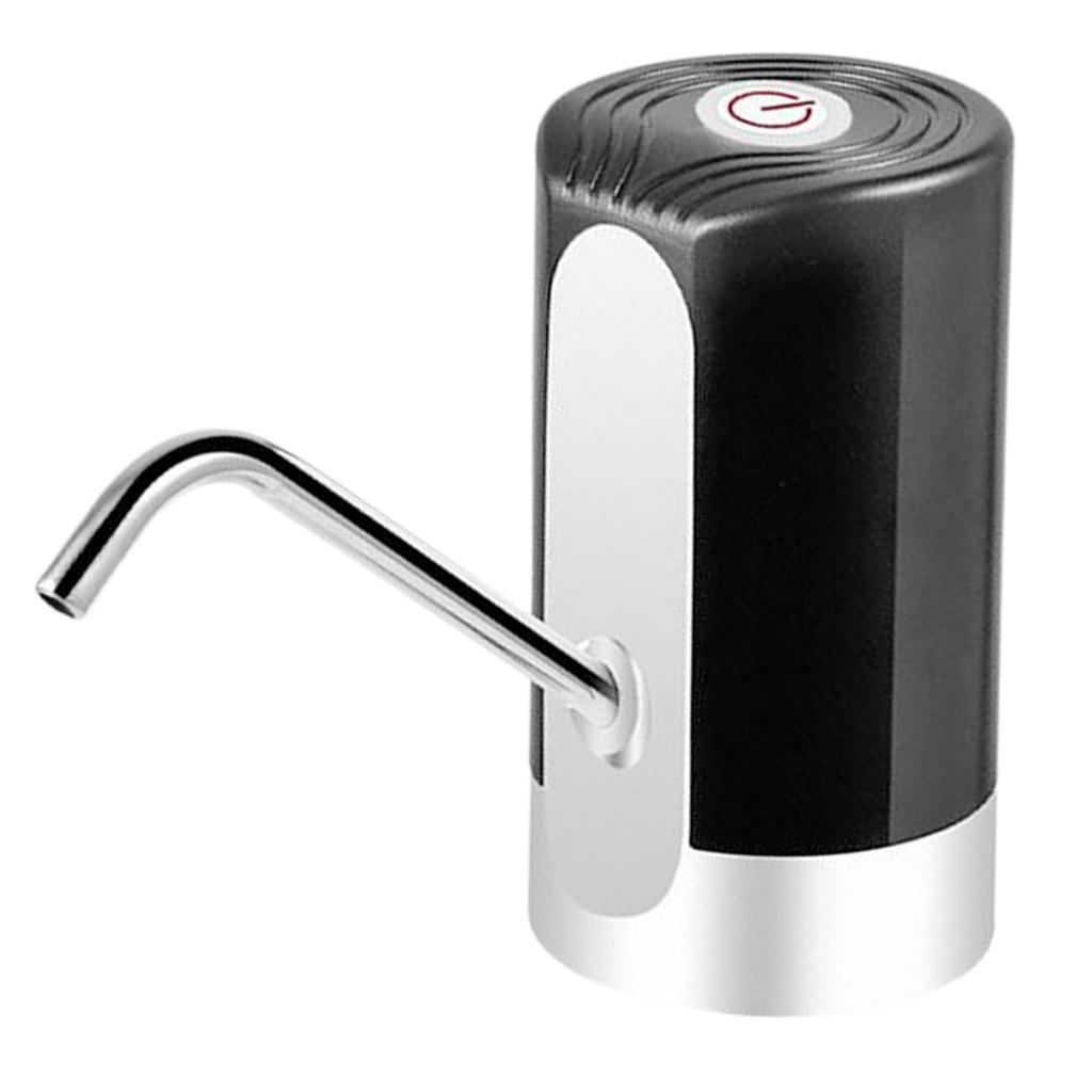 Household Electric Automatic Water Bottle Pump Dispenser Rechargeable Black
