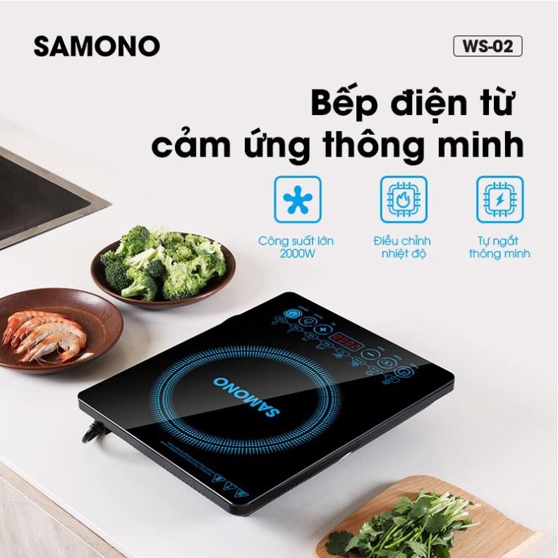 HOẢ TỐC - Bếp điện từ đơn Touch thông thái SAMONO WS-02 - Hàng chính hãng