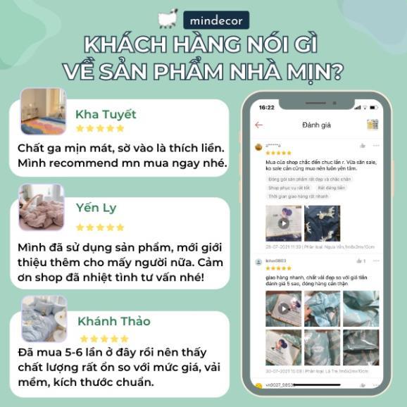 Bộ chăn ga nỉ nhung tuyết siêu ấm áp dễ thương